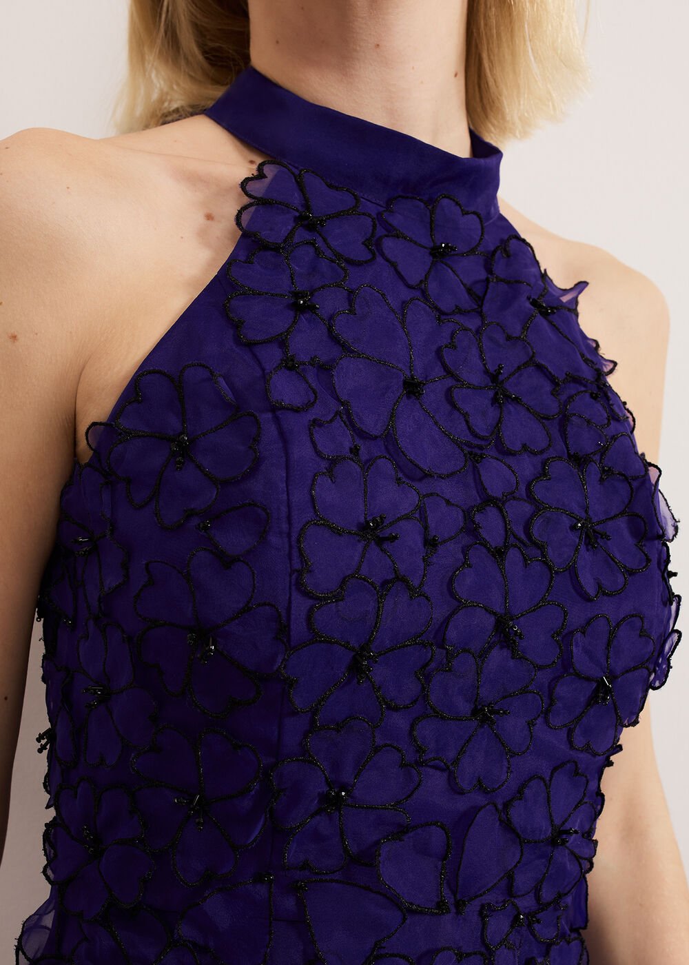 Georgie Beaded Dress Purple