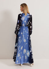 Annie Floral Maxi Dress Blue