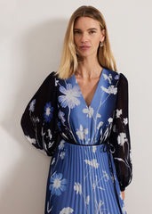 Annie Floral Maxi Dress Blue