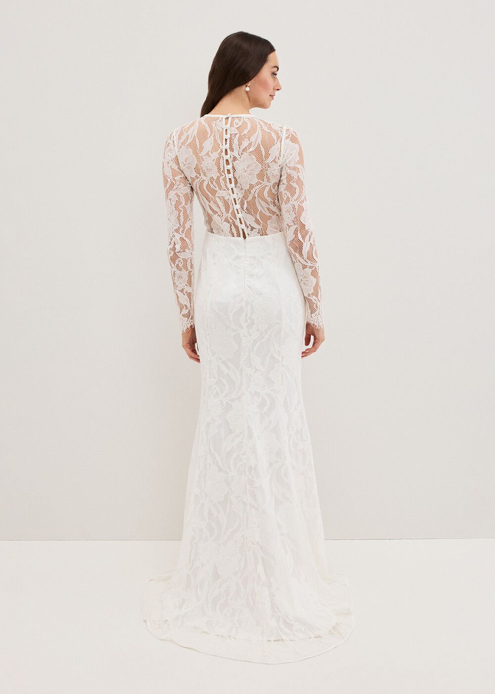 Aneeta Lace Wedding Dress Ivory