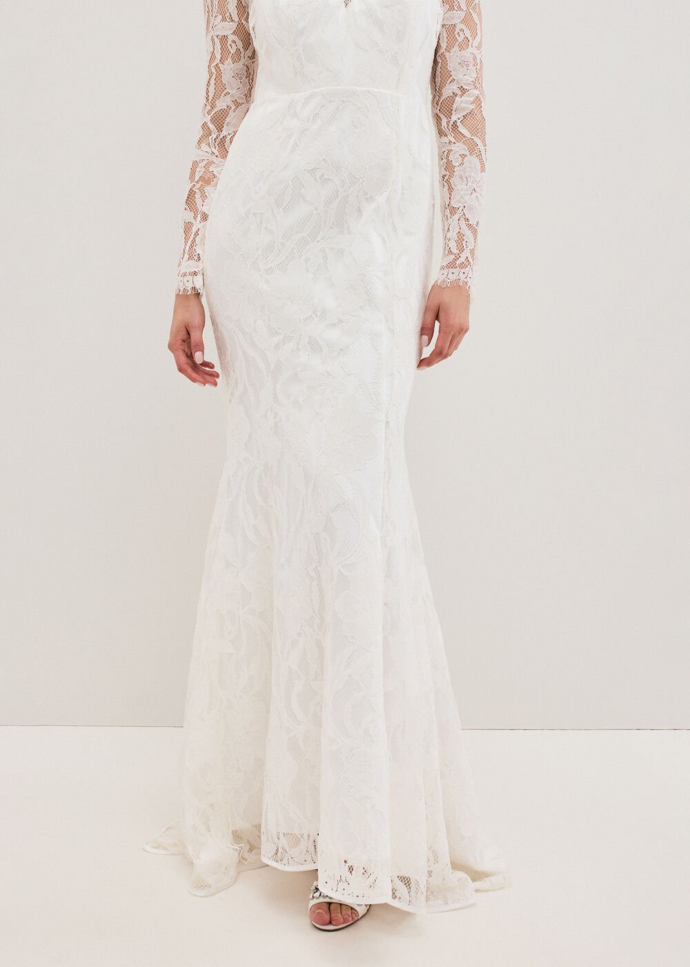 Aneeta Lace Wedding Dress Ivory