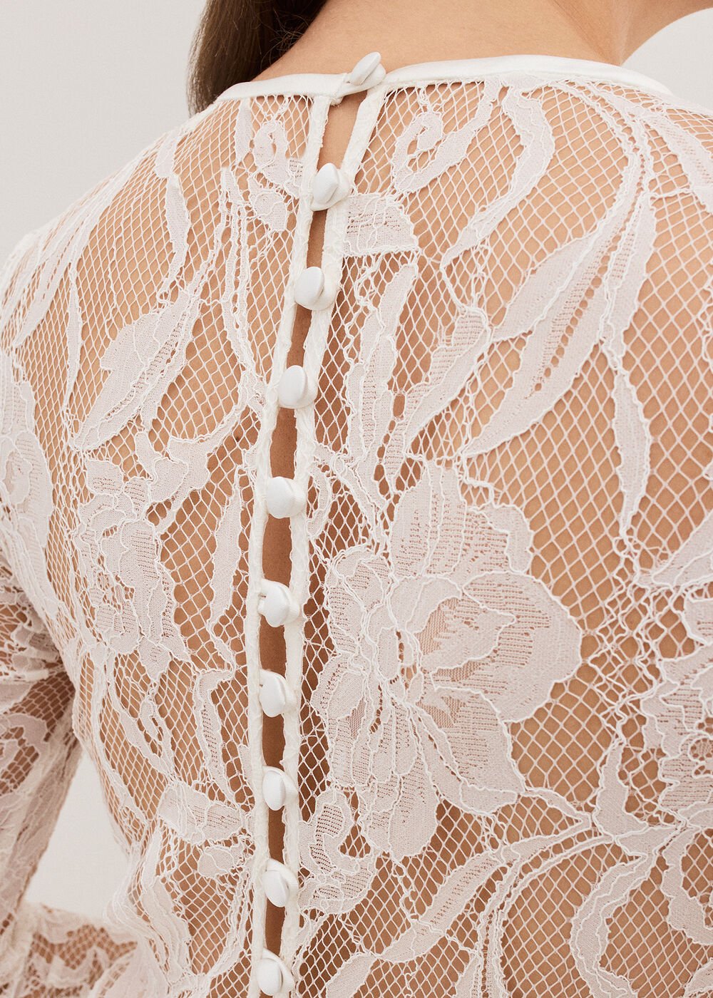 Aneeta Lace Wedding Dress Ivory