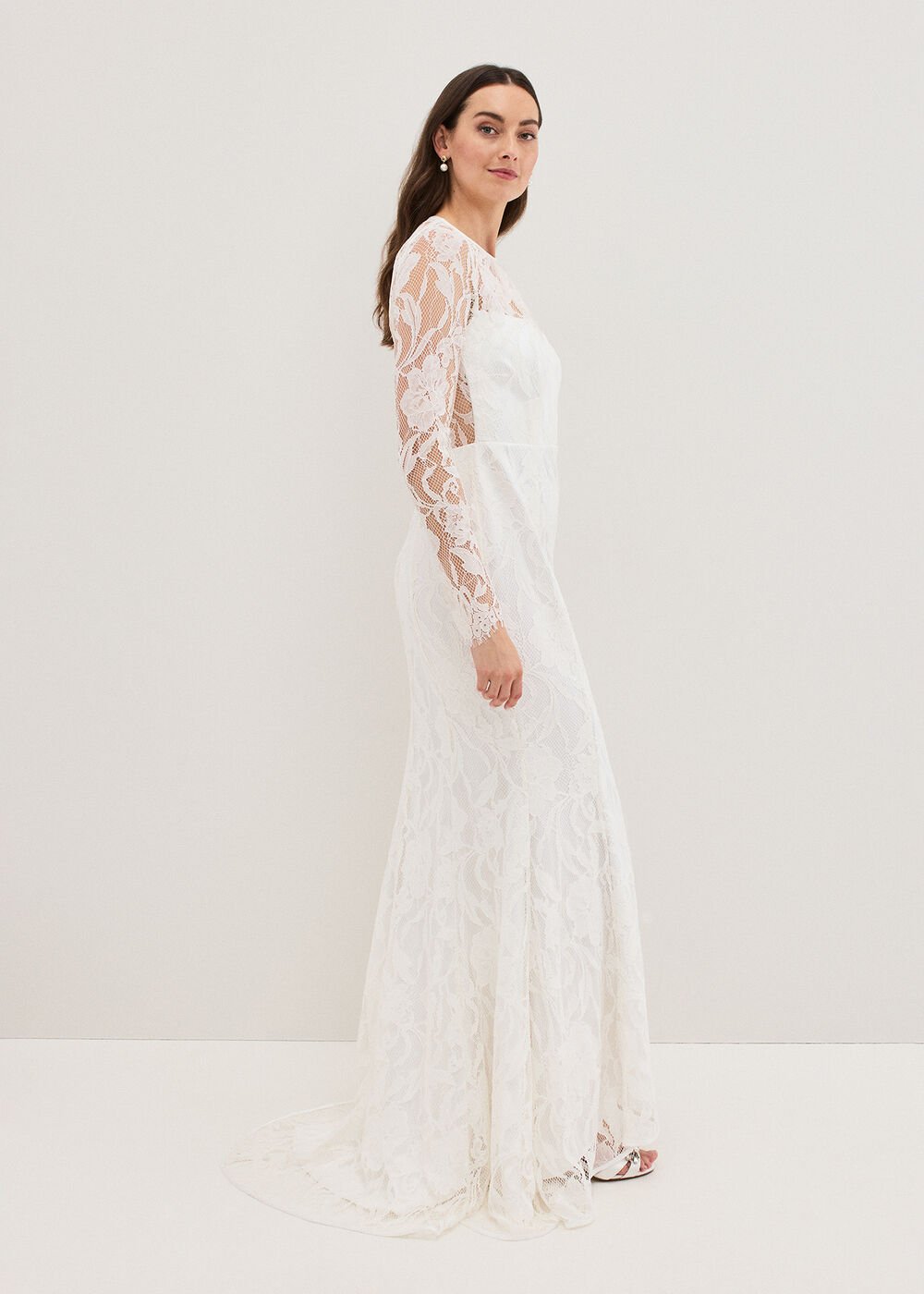 Aneeta Lace Wedding Dress Ivory