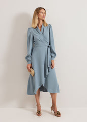 Phillippa Wrap Dress Eau De Nil
