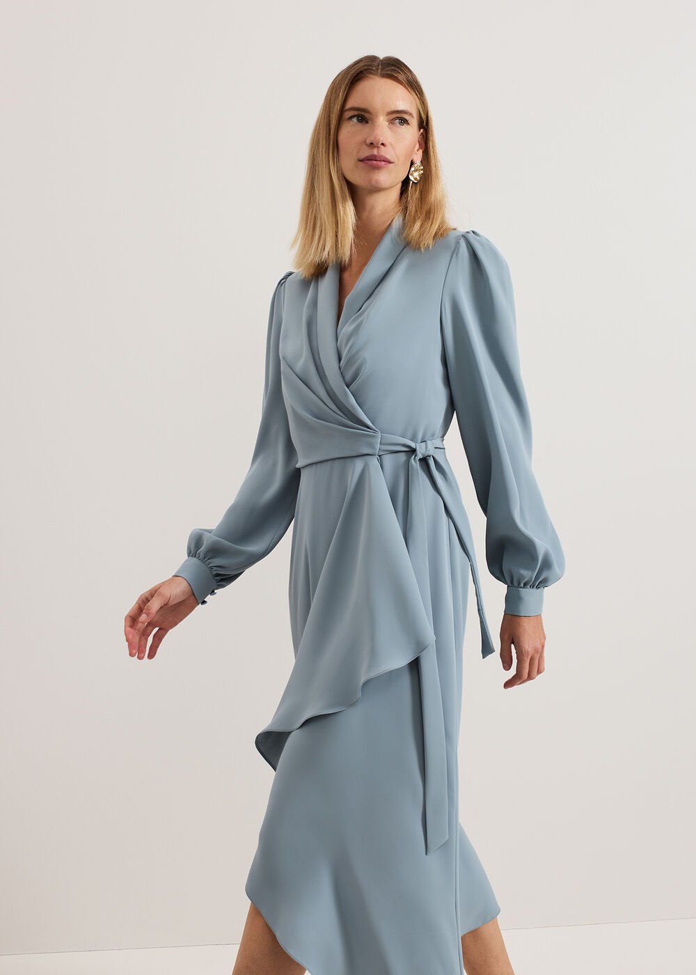 Phillippa Wrap Dress Eau De Nil