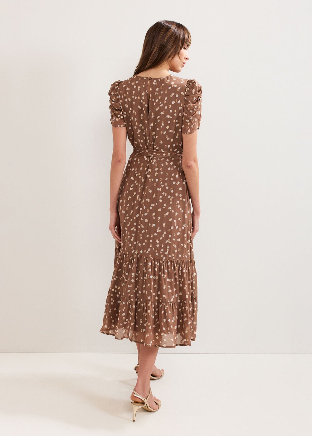 Amy Spot Midi Dress Multi