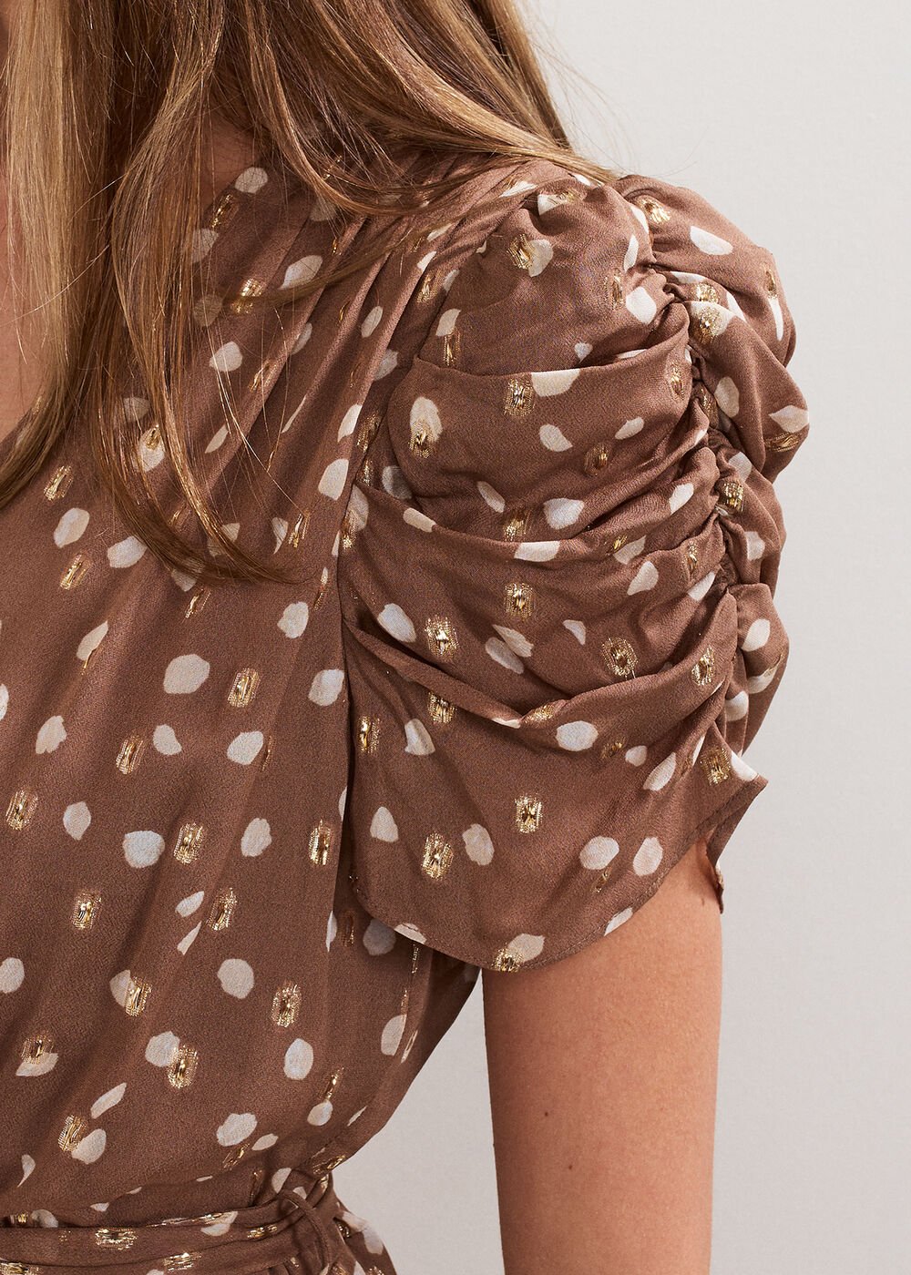 Amy Spot Midi Dress Multi