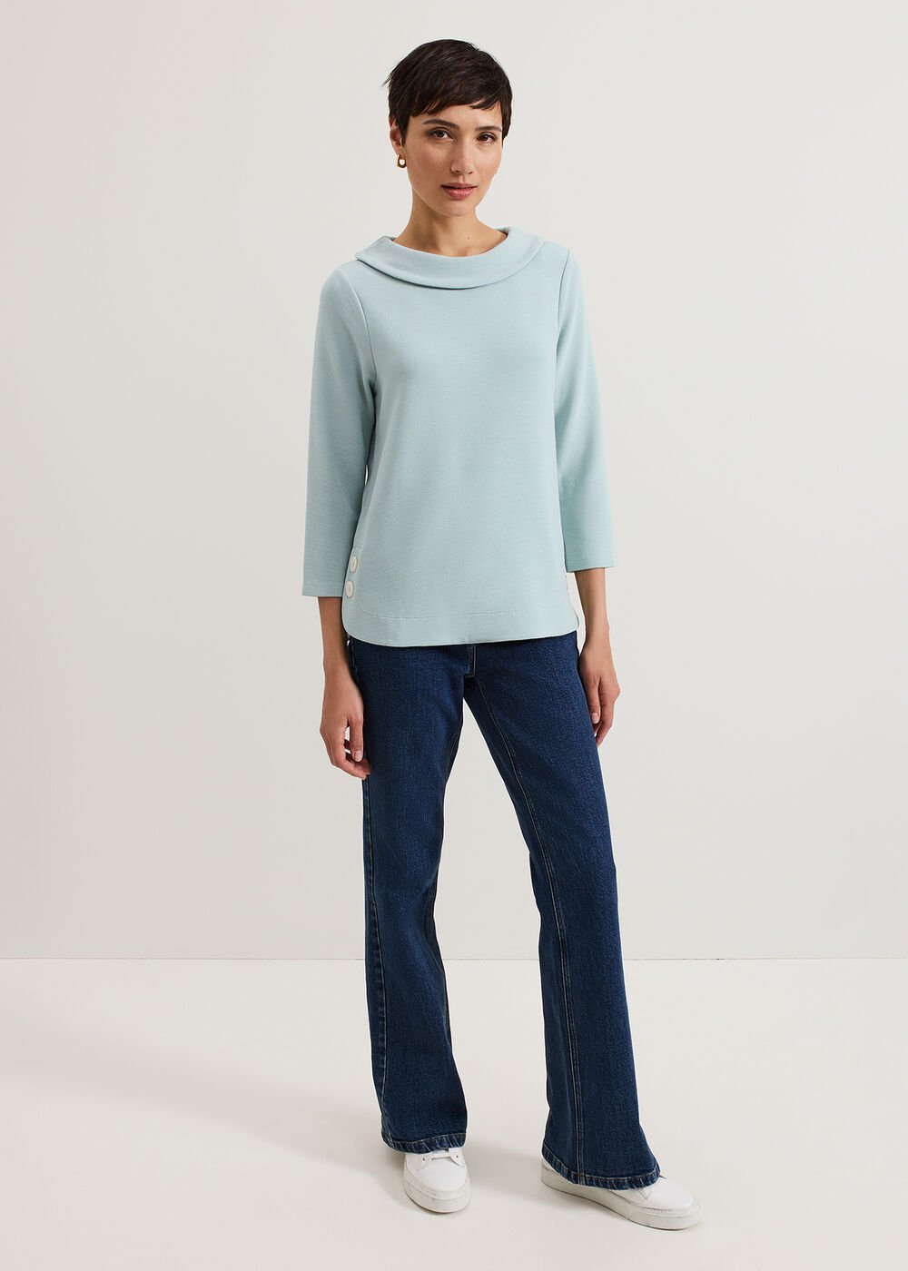 Remy Textured Top Eau De Nil