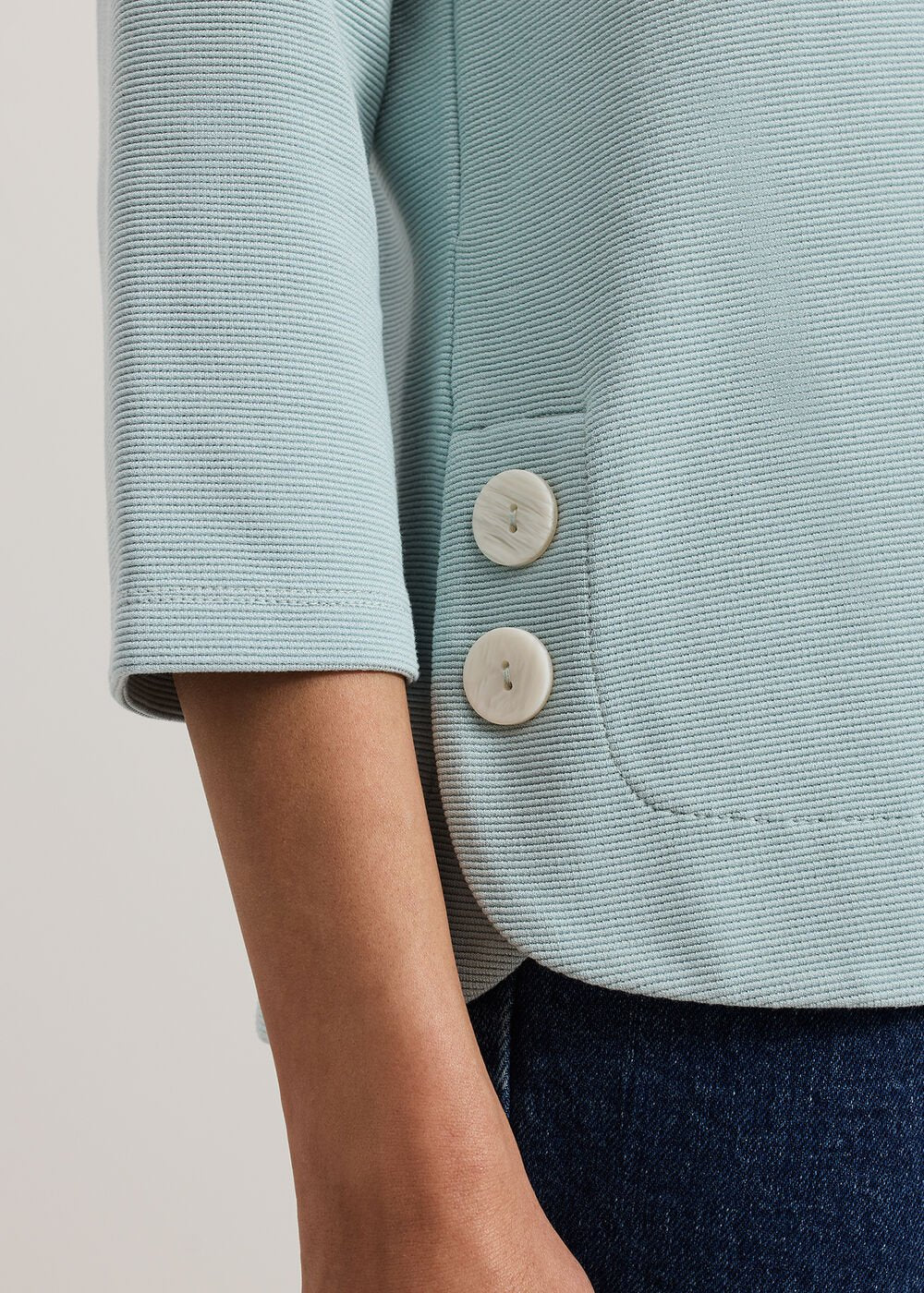 Remy Textured Top Eau De Nil