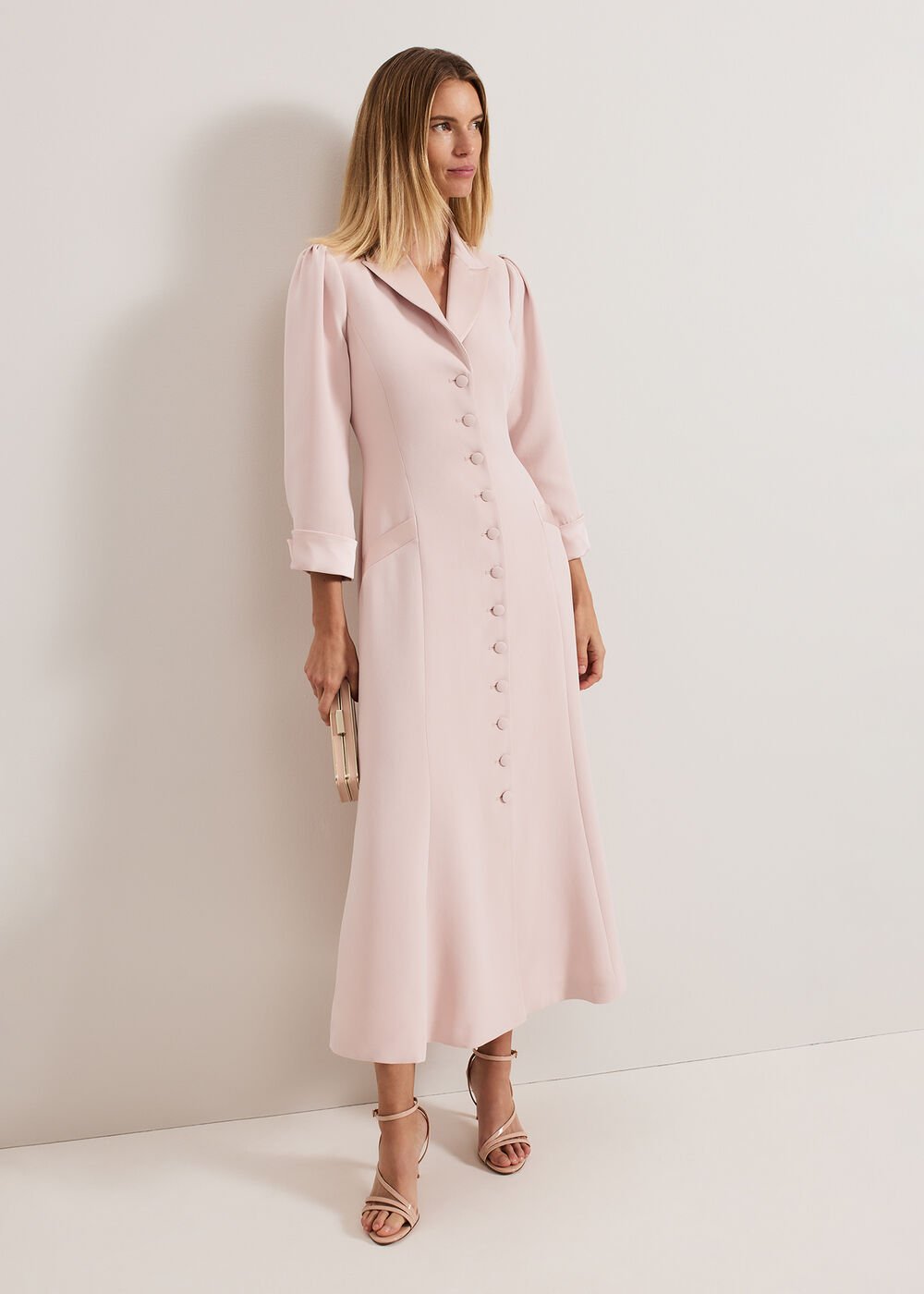 Paloma Tux Dress Cameo Pink