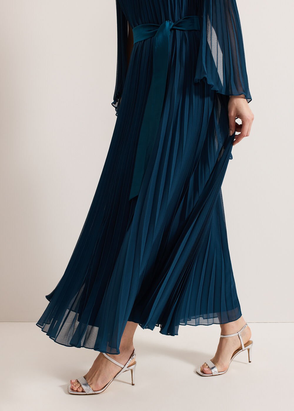 Mavery Beaded Dress Teal