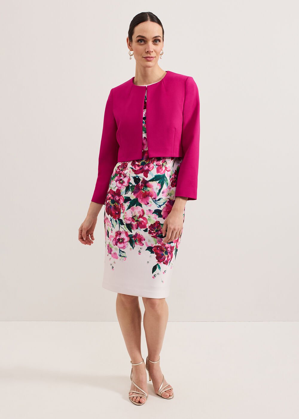Phoebe Crop Jacket Pink