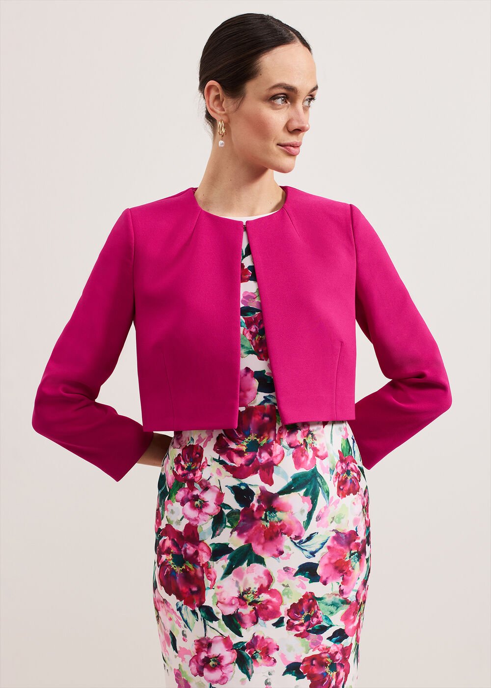Phoebe Crop Jacket Pink