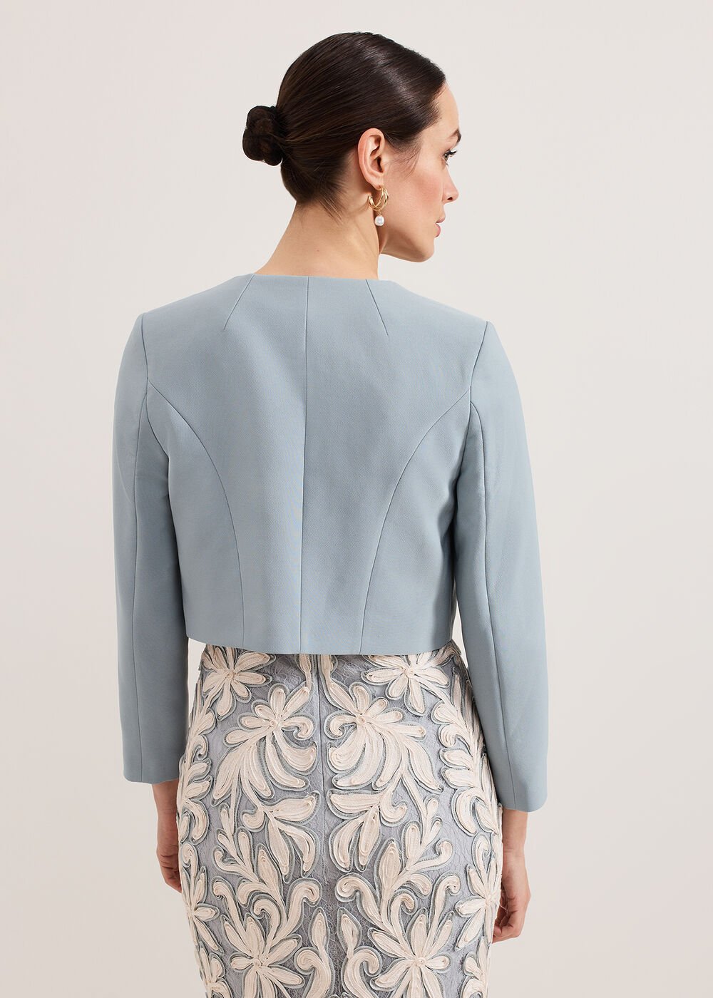 Phoebe Crop Jacket Eau De Nil