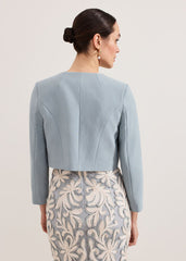 Phoebe Crop Jacket Eau De Nil