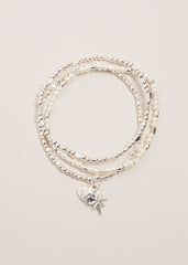 Beaded Bracelet Silver