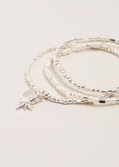 Beaded Bracelet Silver