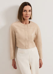 Sylvia PU Jacket Neutral