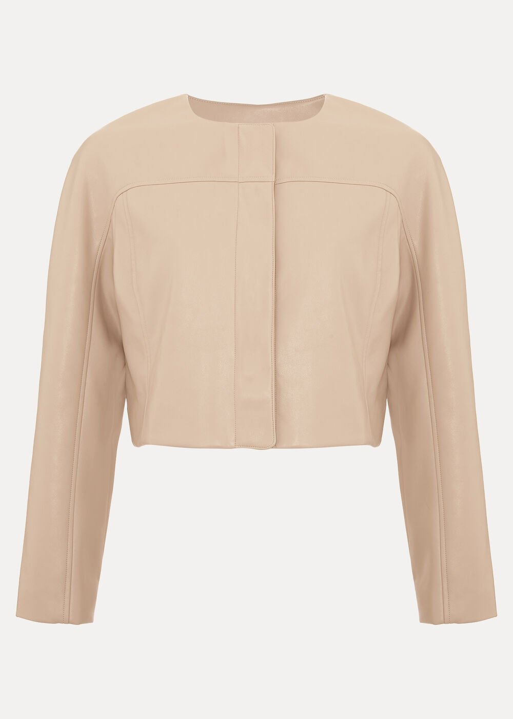 Sylvia PU Jacket Neutral
