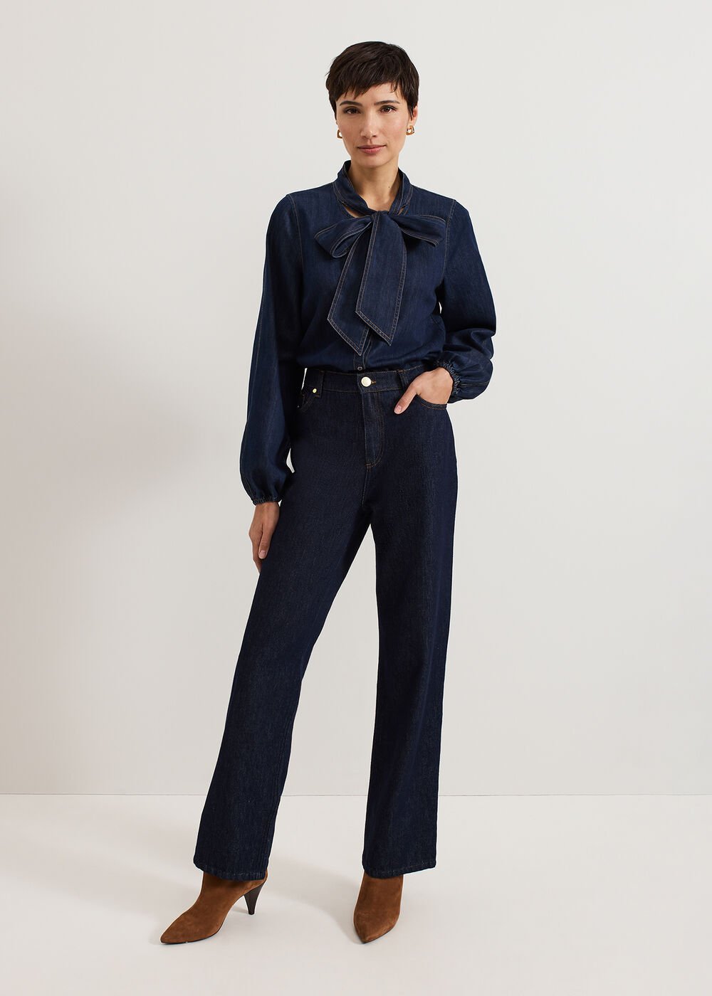 Frankie Jean Dark Wash