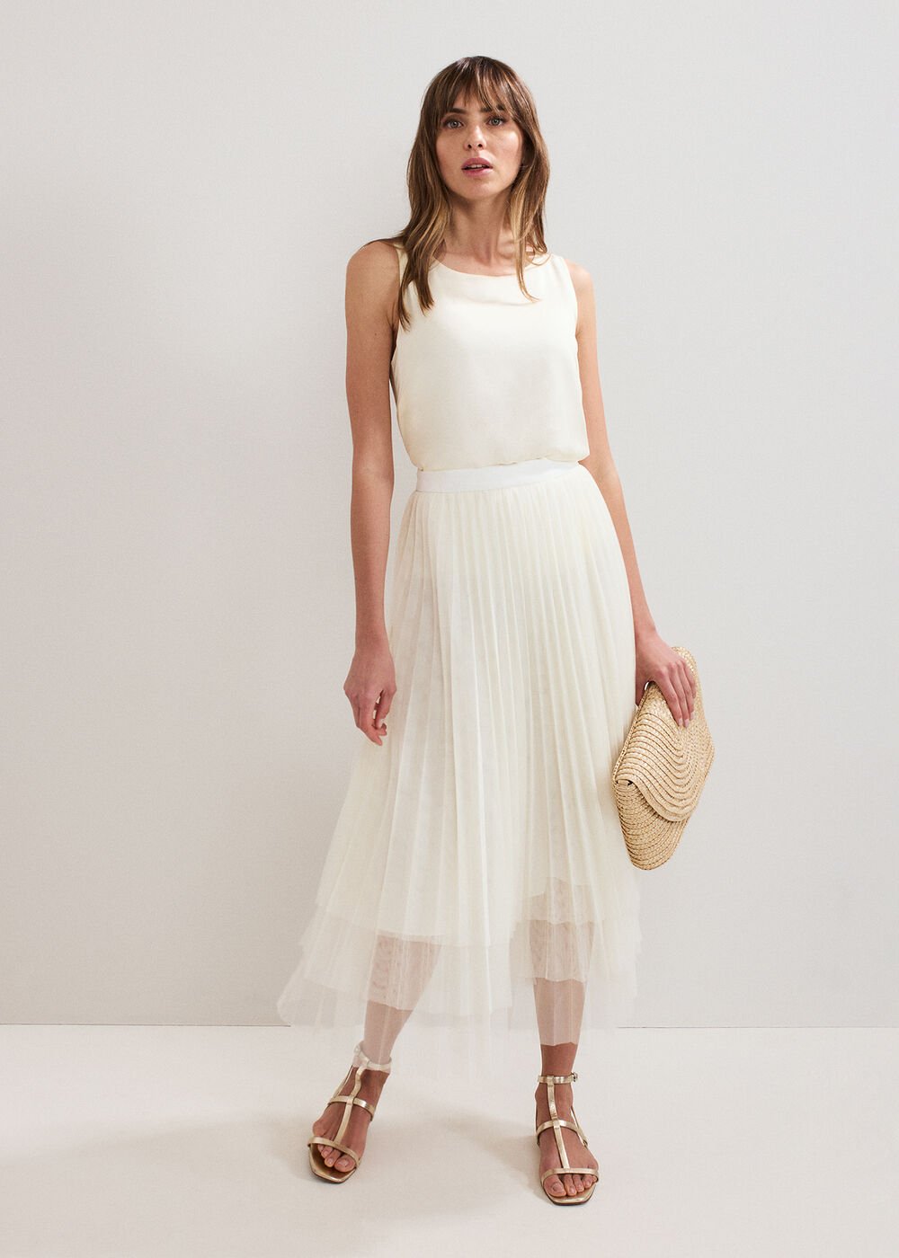 Lila Tulle Skirt Ivory