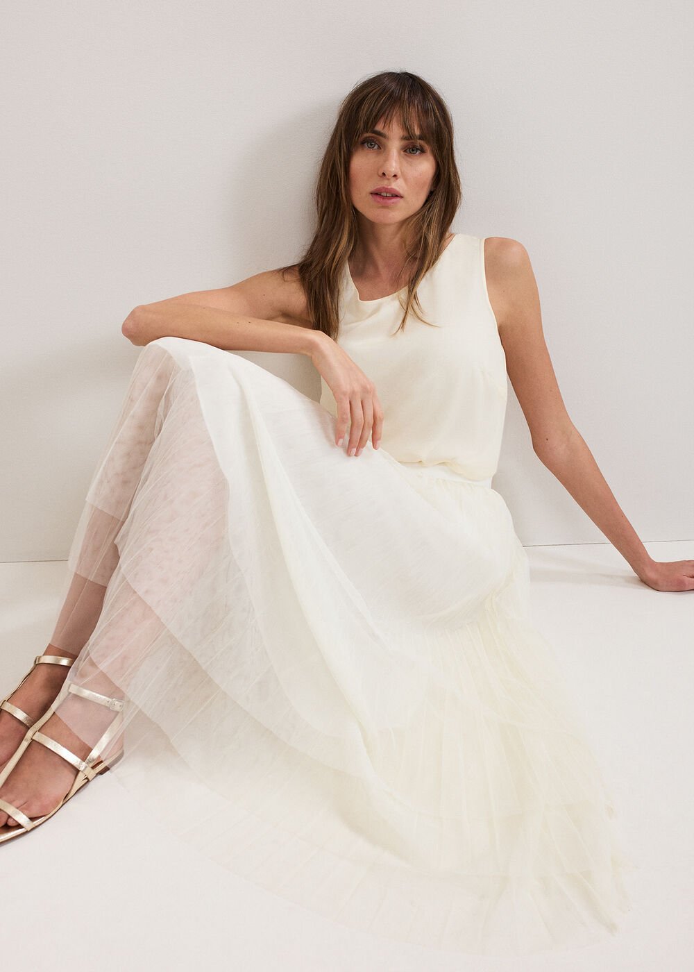 Lila Tulle Skirt Ivory
