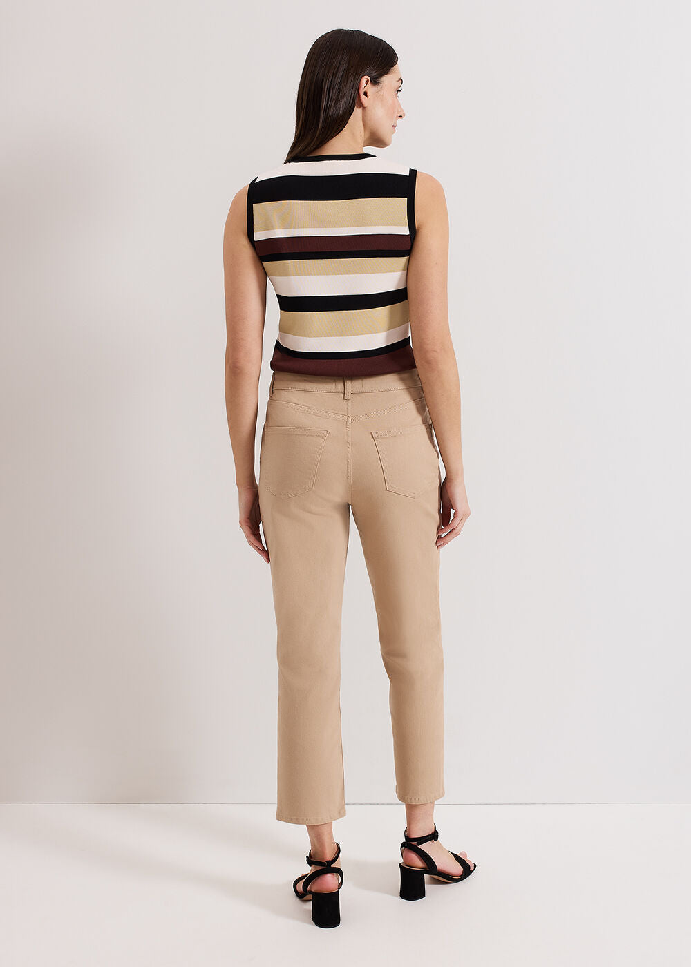 Lindsey Cropped Jean Camel