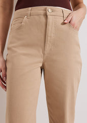 Lindsey Cropped Jean Camel