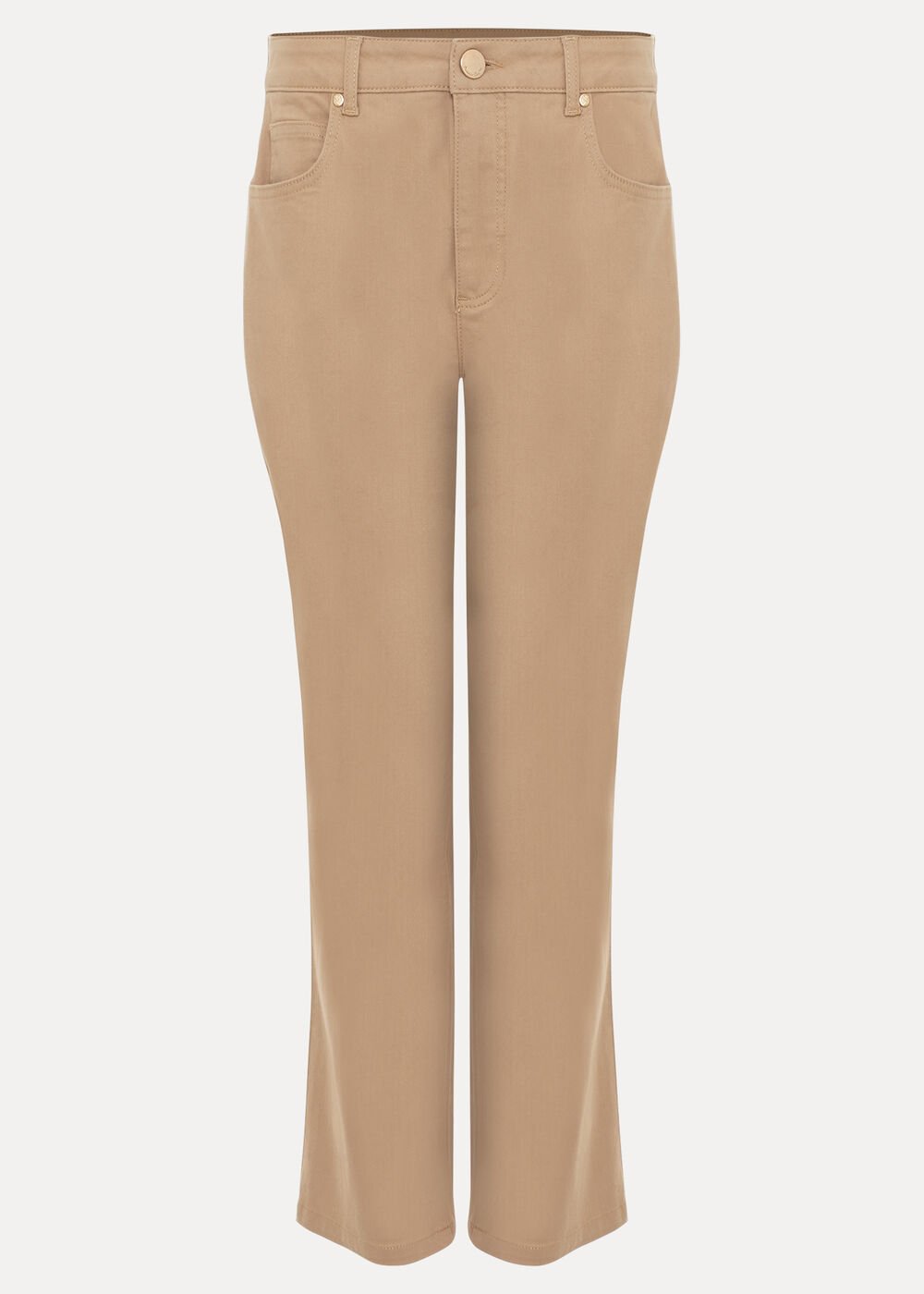 Lindsey Cropped Jean Camel