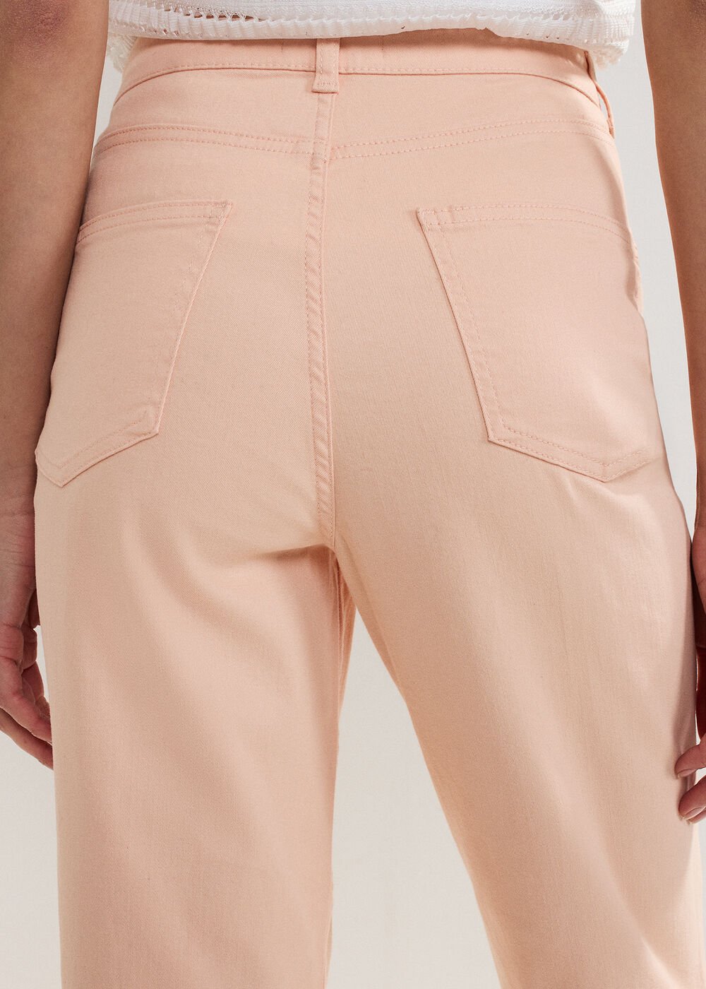 Lindsey Cropped Jean Pale Pink