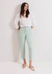Lindsey Cropped Jean Pale Green