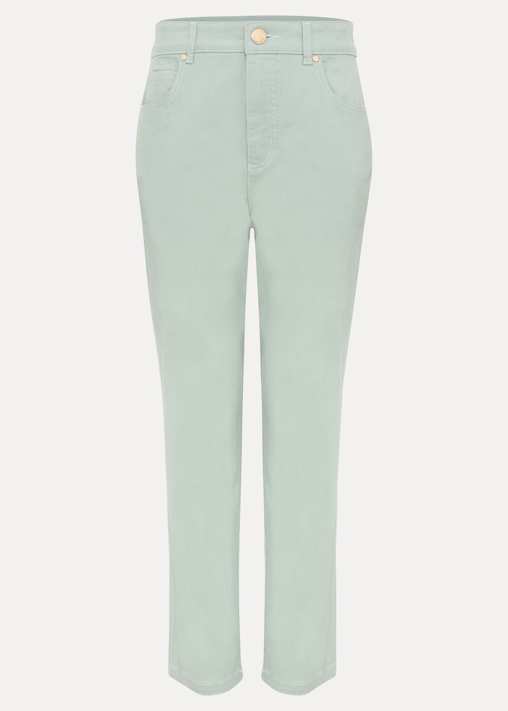 Lindsey Cropped Jean Pale Green