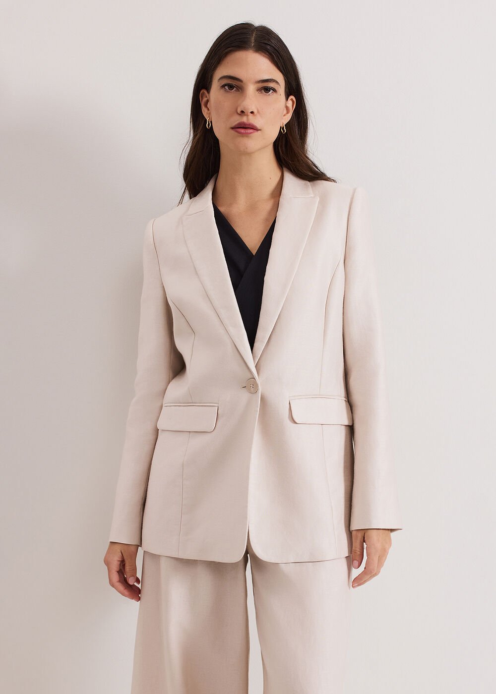 Amble Sheen Blazer Neutral