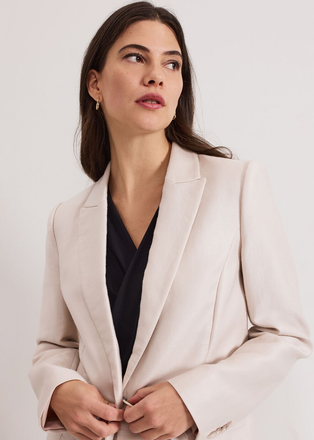 Amble Sheen Blazer Neutral