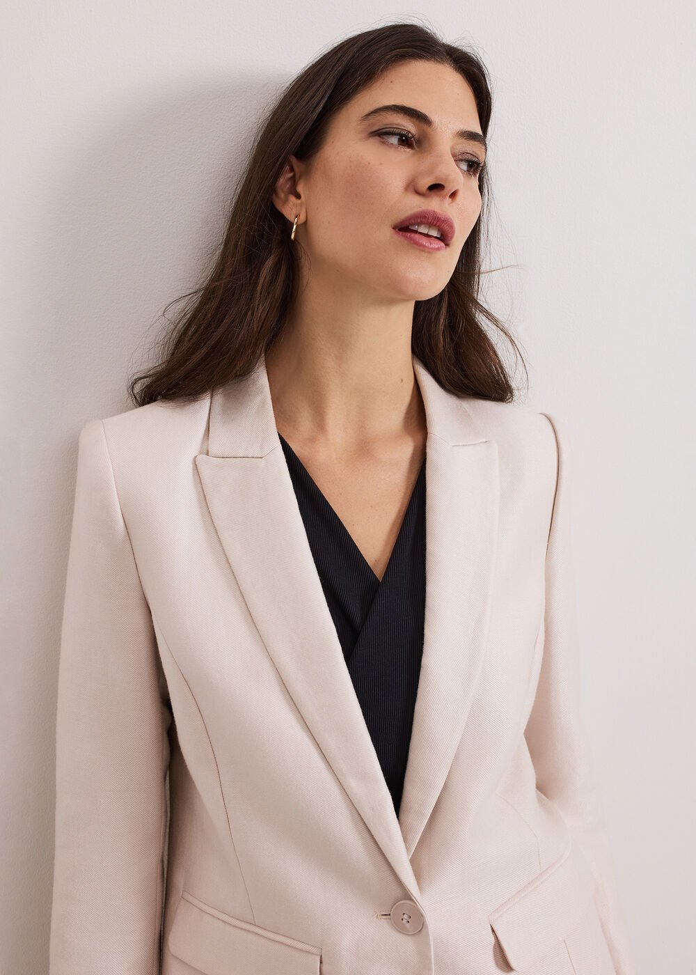 Amble Sheen Blazer Neutral