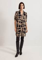 Darlia Ribbon Tunic Dress Camel