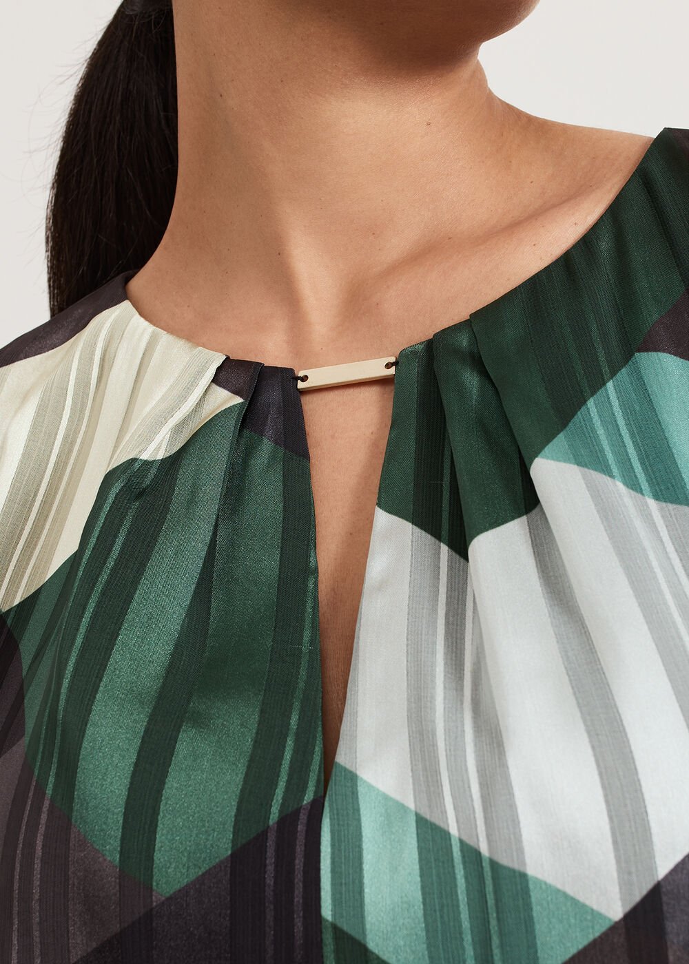 Petite Francesca Midi Dress Multi-Coloured