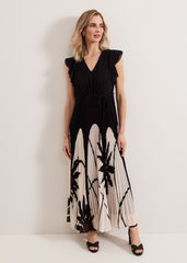 Uma Maxi Dress Black Multi