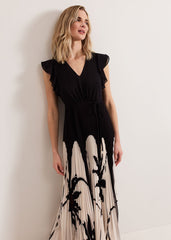 Uma Maxi Dress Black Multi