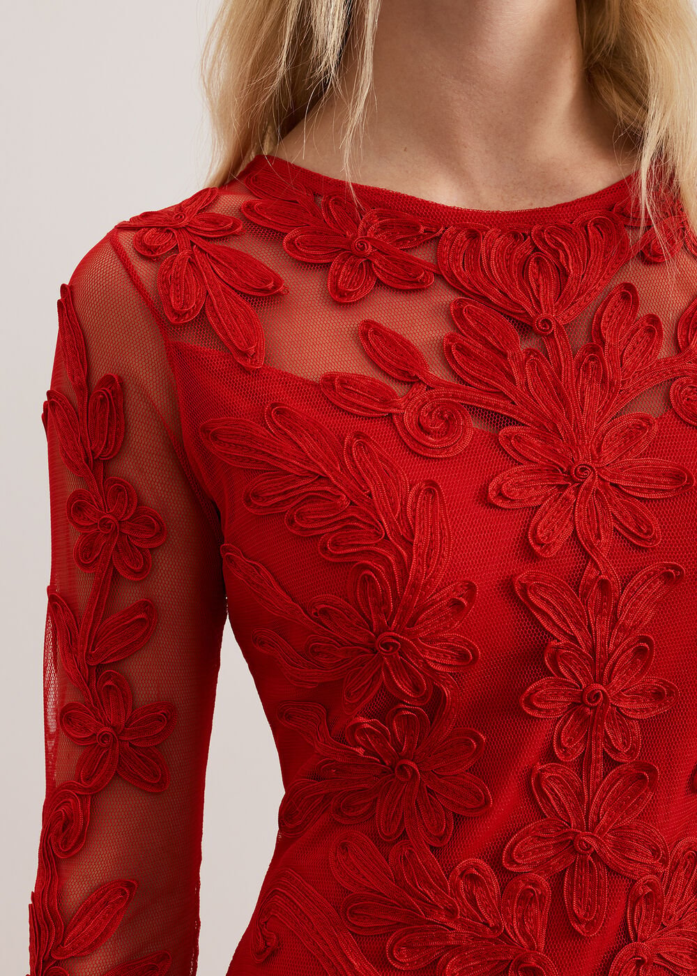 Navida Midi Dress Red