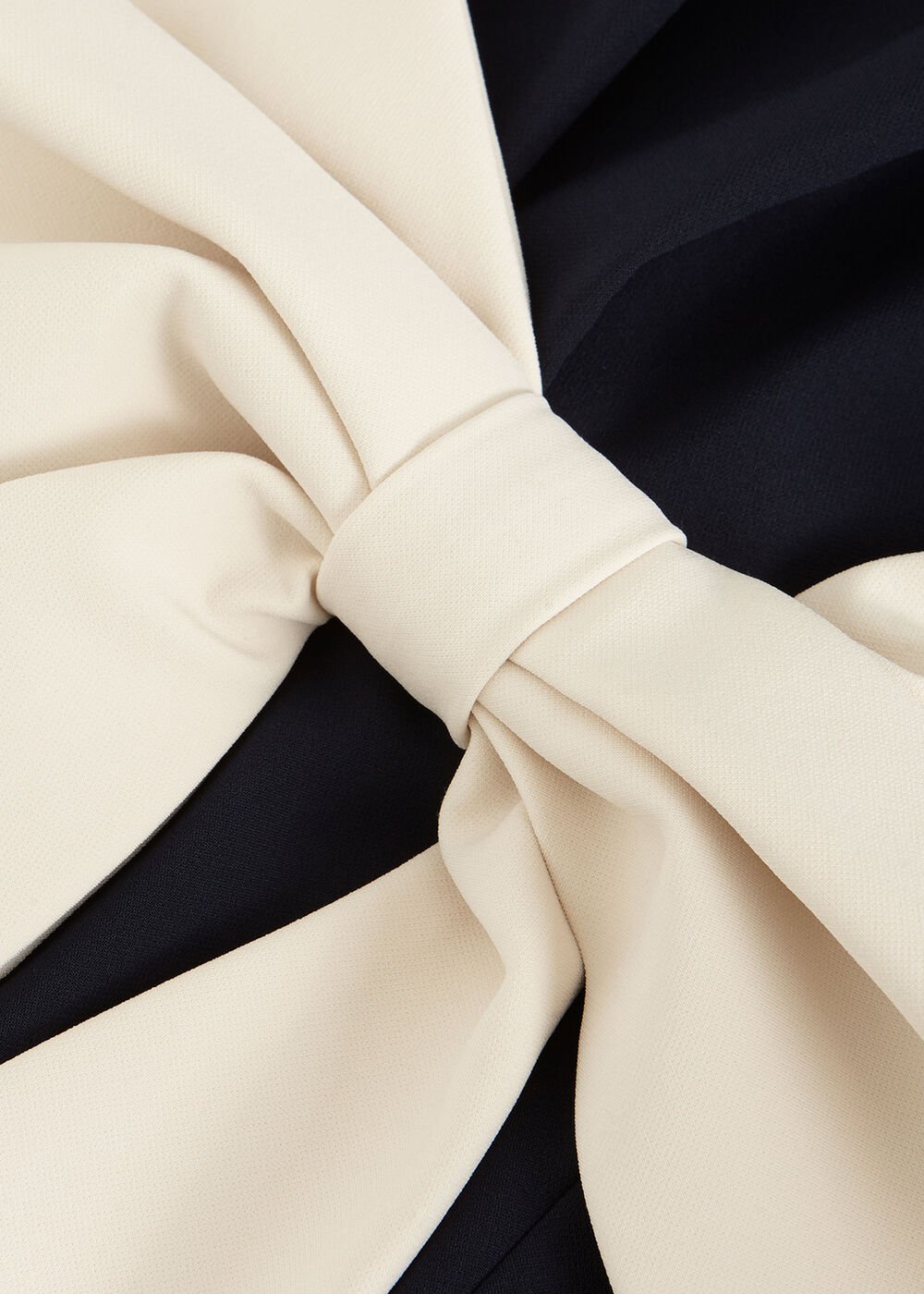 Sophia Navy Bow Midi Dress Navy/Ivory