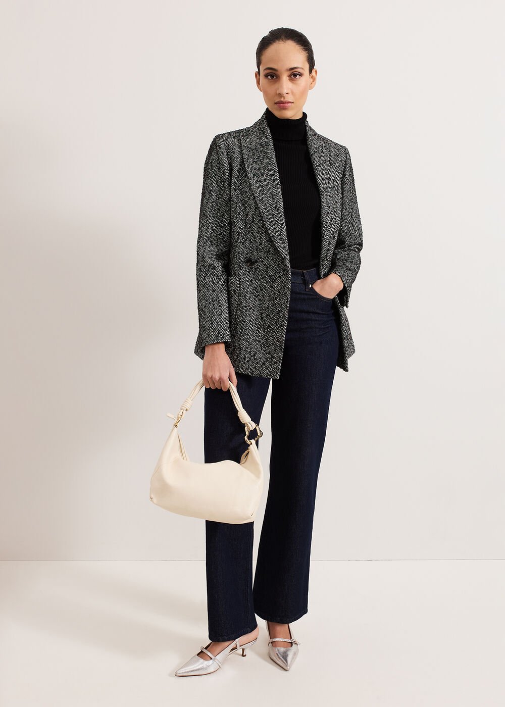 Twisted Handle Bag Ivory