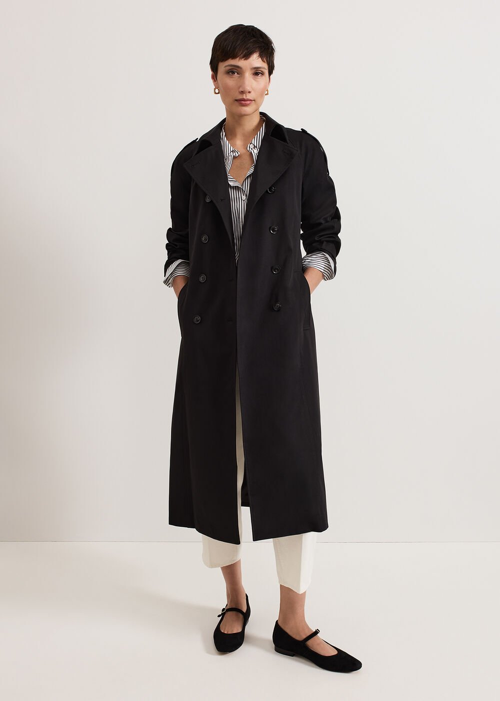 Mixed Stripe Shirt Black/Ivory