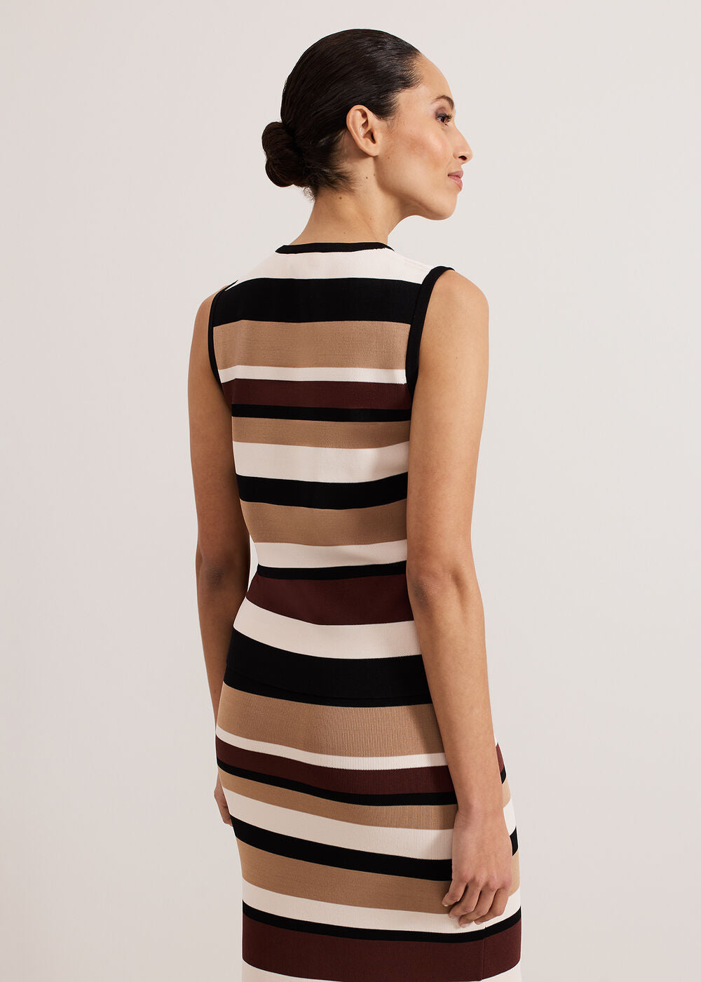 Louisa Stripe Top Neutral