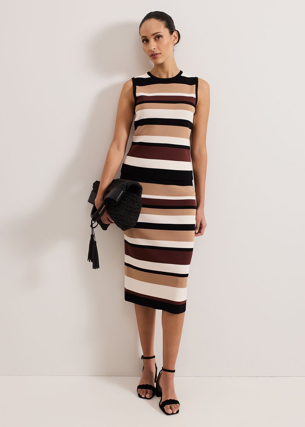 Louisa Stripe Top Neutral
