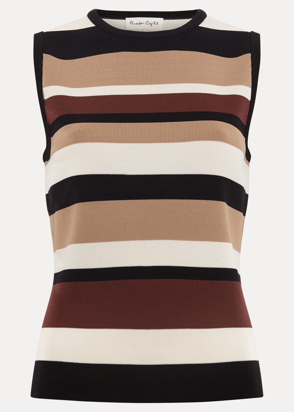 Louisa Stripe Top Neutral