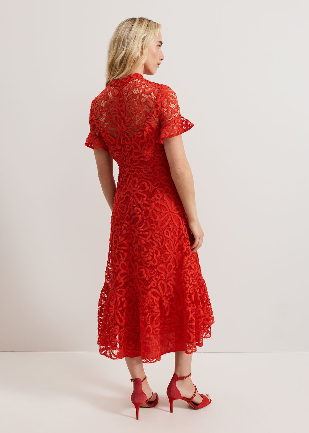 Lula Lace Dress Red