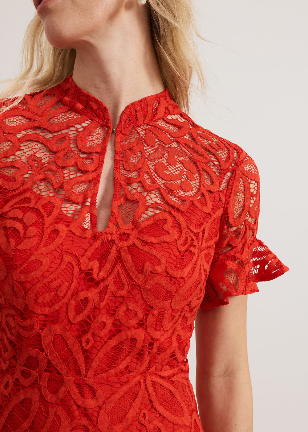 Lula Lace Dress Red