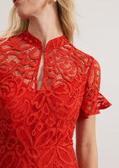 Lula Lace Dress Red