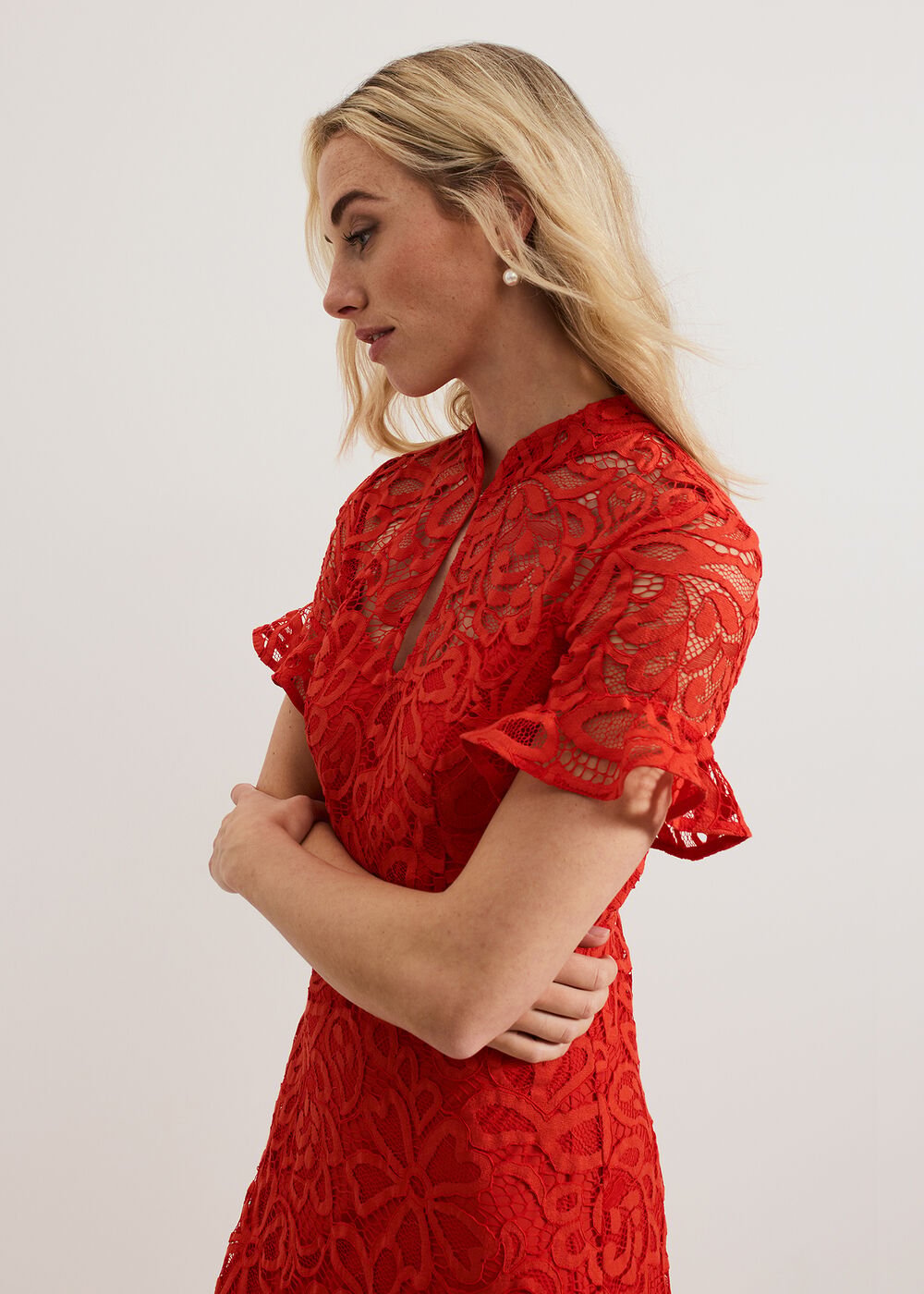 Lula Lace Dress Red